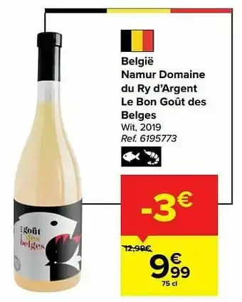 België namur domaine du ry d’argent le bon goût des belges wit