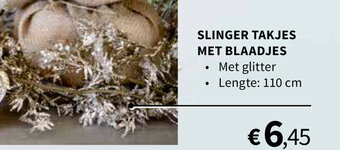Slinger Takjes Met Blaadjes