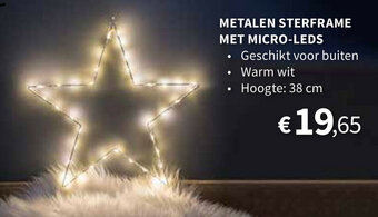 Horta Metalen Sterframe Met Micro-Leds aanbieding