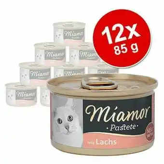 Zooplus Miamor Pastei Kattenvoer 12 x 85 g - Forel aanbieding
