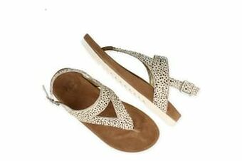 Berca Shoes Maruti Sandaal Dames Volledig Leder - Beige aanbieding