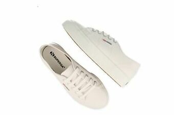 Berca Shoes Superga Sneaker Laag Dames 2730 Cotu White Flatform - Wit aanbieding