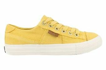 Berca Shoes Super Cracks Veterschoen Dames - Geel aanbieding