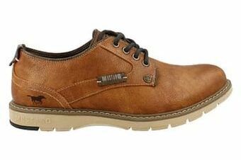 Berca Shoes Mustang Veterschoen Heren - Cognac aanbieding