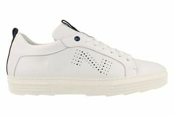 Berca Shoes Nathan-Baume Sneaker Laag Heren Volledig Leder Clean White - Wit aanbieding