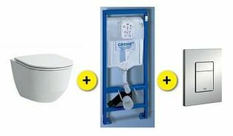 Toiletset Laufen Pro Wit Incl Bril+ Inbouwres Rapid Sl+drukpl Chroom