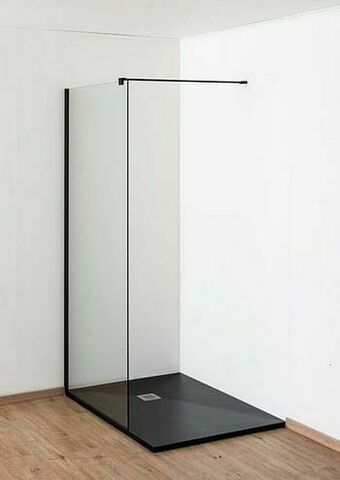 Zelfbouwmarkt Inloopdouche Anais 87 X 200 Cm Klaar Glas - Zwart aanbieding