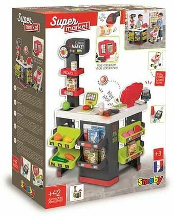 ToyChamp Smoby supermarkt met winkelwagentje aanbieding