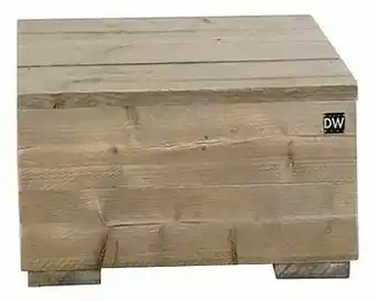 Dreamland Dutchwood bijzettafel bruin 80 x 80 cm aanbieding