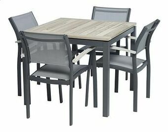 Dreamland Ocean tuinset Marbella/Creil grey wash/antraciet L 90 x B 90 cm aanbieding