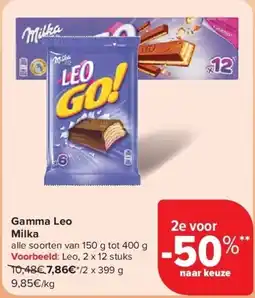 Carrefour Gamma Leo Milka aanbieding