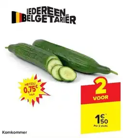Carrefour Komkommer aanbieding