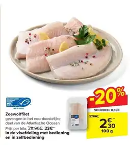 Carrefour Zeewolffilet aanbieding