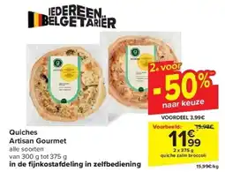 Carrefour Quiches Artisan Gourmet aanbieding