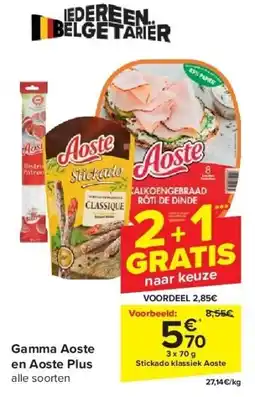 Carrefour Gamma Aoste en Aoste Plus aanbieding