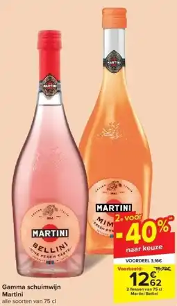 Carrefour Gamma schuimwijn Martini aanbieding