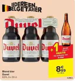 Carrefour Blond bier Duvel aanbieding