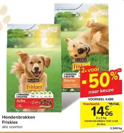 Carrefour Hondenbrokken Friskies aanbieding