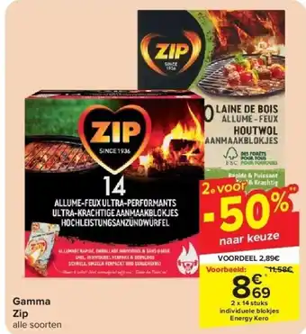 Carrefour Gamma Zip aanbieding