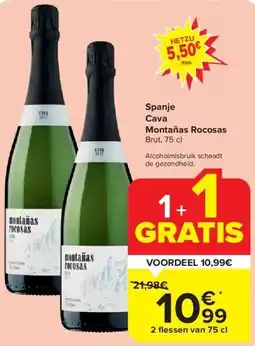 Carrefour Spanje Cava Montañas Rocosas aanbieding