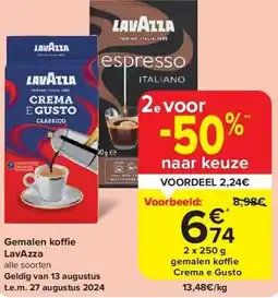 Carrefour Gemalen ko e LavAzza aanbieding