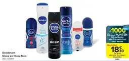 Carrefour Nivea en Nivea Men Deodorant aanbieding
