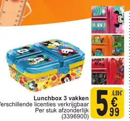 Cora Lunchbox 3 vakken aanbieding