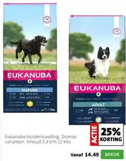 Intratuin Eukanuba hondenvoeding aanbieding