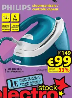 ElectroStock PHILIPS stoomcentrale / centrale vapeur aanbieding
