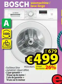 ElectroStock BOSCH wasmachine / lave-linge aanbieding