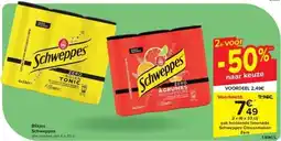 Carrefour Blikjes Schweppes aanbieding