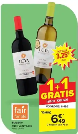 Carrefour Bulgarije Rose Valley Leva aanbieding