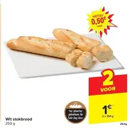 Carrefour Wit stokbrood aanbieding