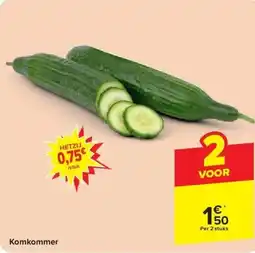 Carrefour Komkommer aanbieding