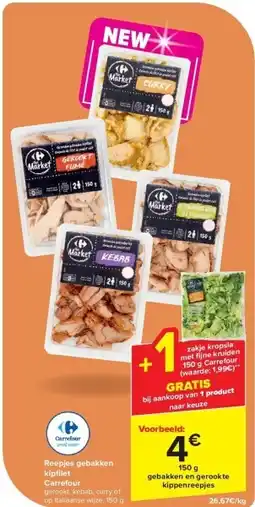 Reepjes gebakken kipfi let Carrefour