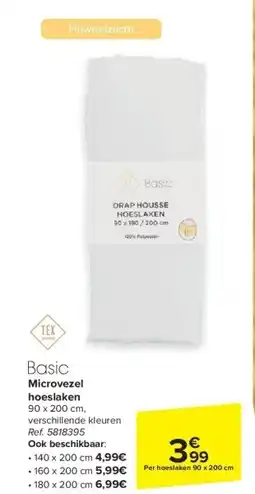 Carrefour Microvezel hoeslaken aanbieding