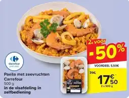 Carrefour Paella met zeevruchten Carrefour aanbieding