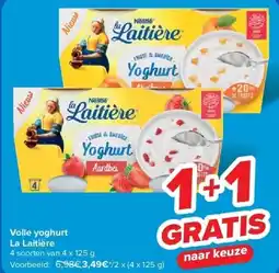 Carrefour Volle yoghurt La Laitière aanbieding