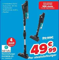 Carrefour Steelstofzuiger KVCM216-23 aanbieding
