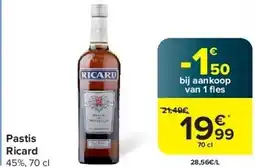 Carrefour Pastis Ricard aanbieding