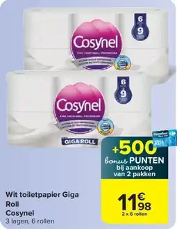 Wit toiletpapier Giga Roll Cosynel
