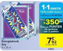 Carrefour Energiedrank Ezy aanbieding