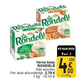 Cora Verse kaas RONDELÉ aanbieding