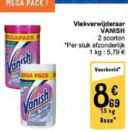 Cora Vlekverwijderaar VANISH aanbieding