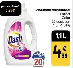 Cora Vloeibaar wasmiddel DASH aanbieding