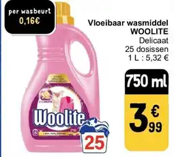 Cora Vloeibaar wasmiddel WOOLITE aanbieding