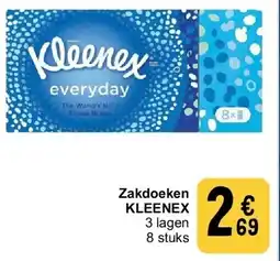 Cora Zakdoeken KLEENEX aanbieding