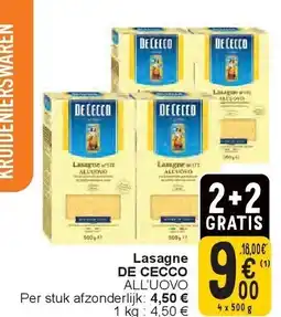 Cora Lasagne DE CECCO aanbieding
