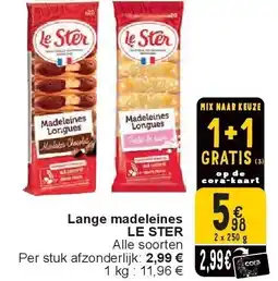 Cora Lange madeleines LE STER aanbieding