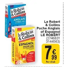 Cora Le Robert & Collins Poche Anglais of Espagnol LE ROBERT aanbieding